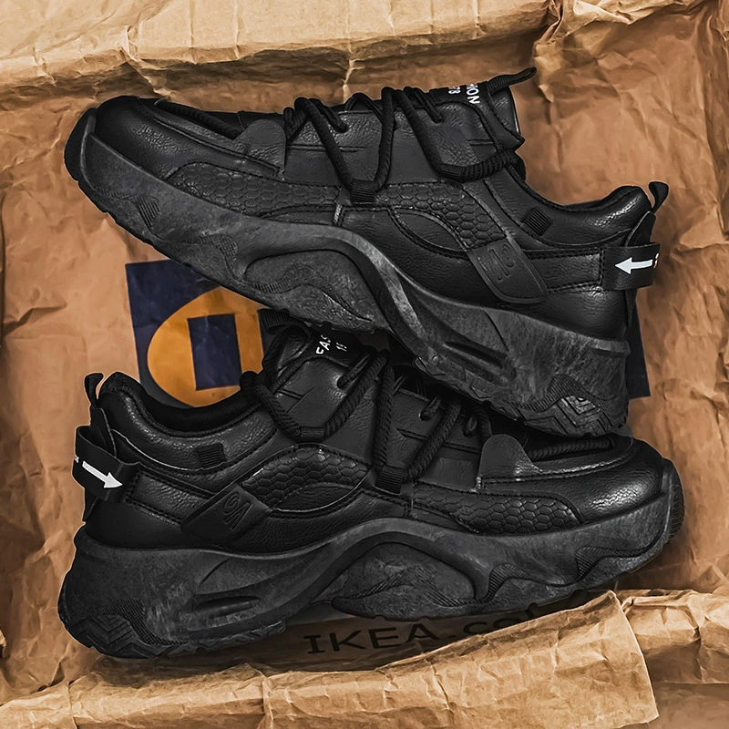Осенняя мужская обувь 2024 новая дышащая сетка обувь мужская мода дикие кроссовки на толстой подошве повседневная обувь