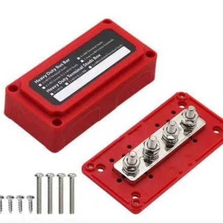 Автомобиль RV электромобиль оборудование для накопления энергии M8 двойная шпилька распределительная коробка RV яхта 300A48V проводка шины