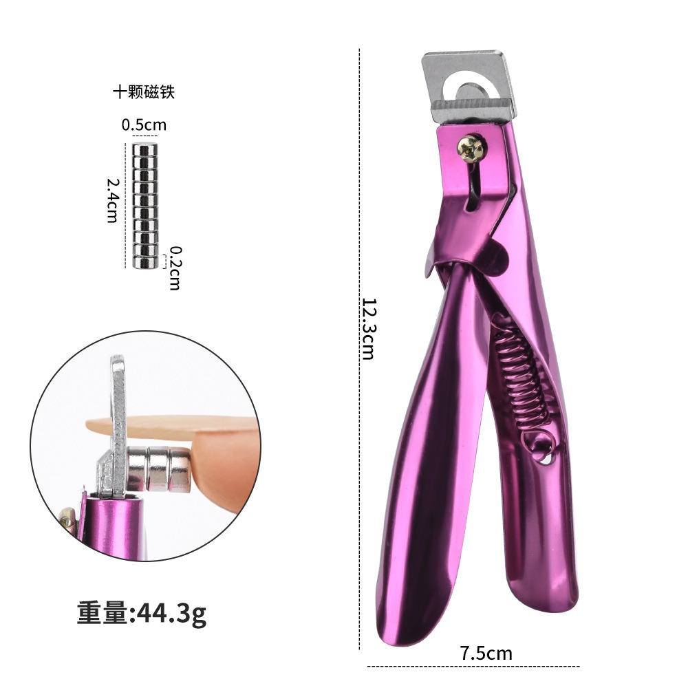 Selección estricta de manicura de acero inoxidable Corte Especial de una palabra DIY usar manicura en forma de u tienda de manicura al por mayor de la misma herramienta de poda