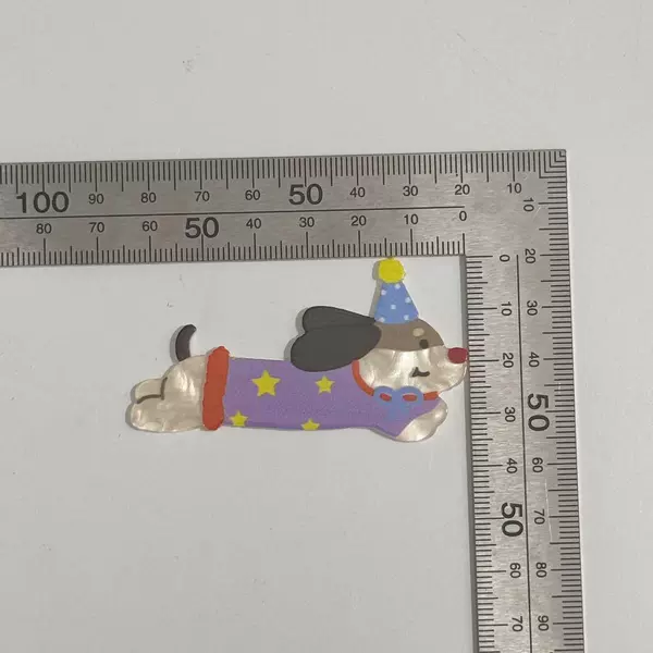 Running type [Purple Star Hat Dog]