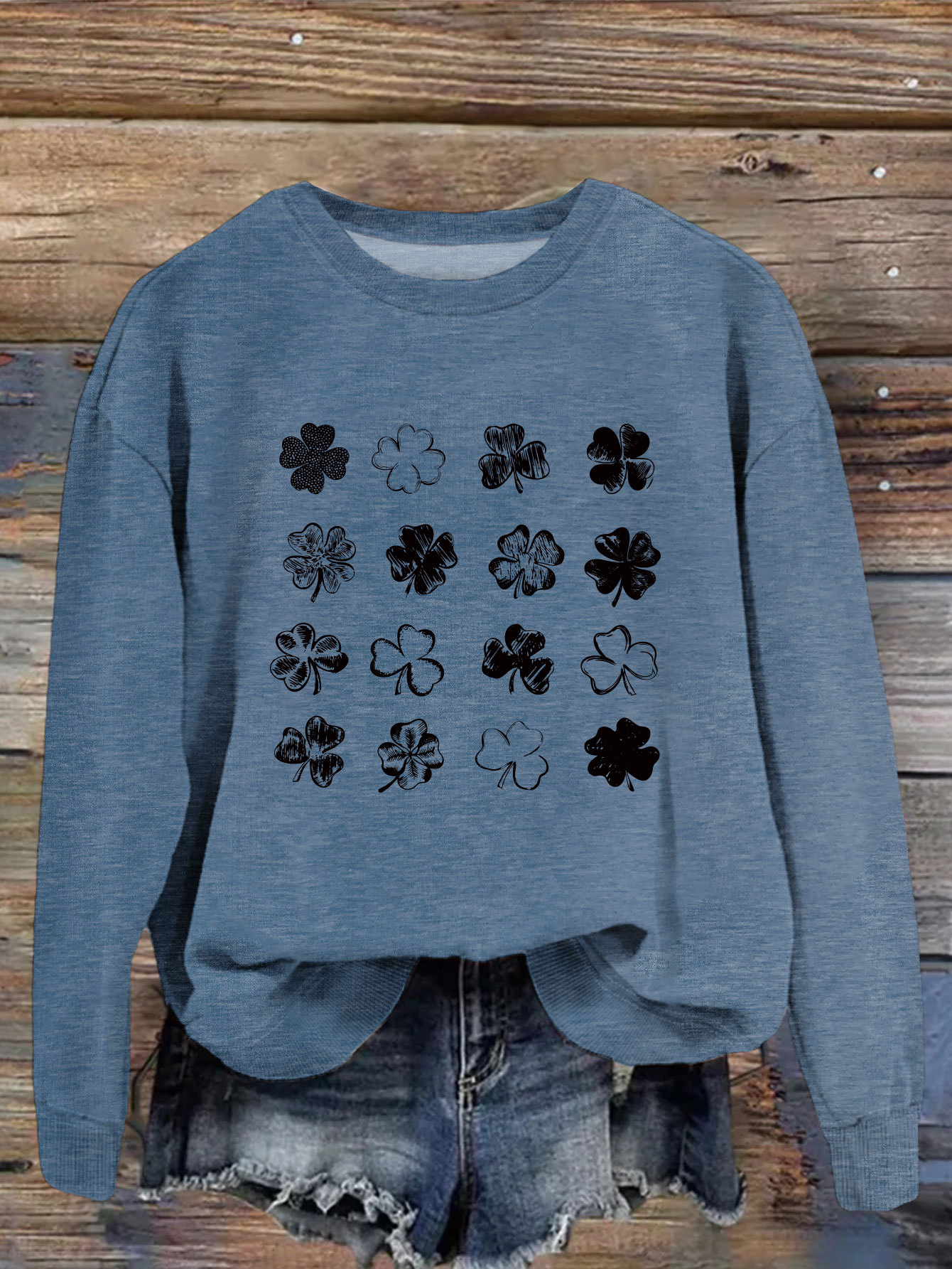 Women's Hoodies Long Sleeve Casual Streetwear Shamrock display picture 37