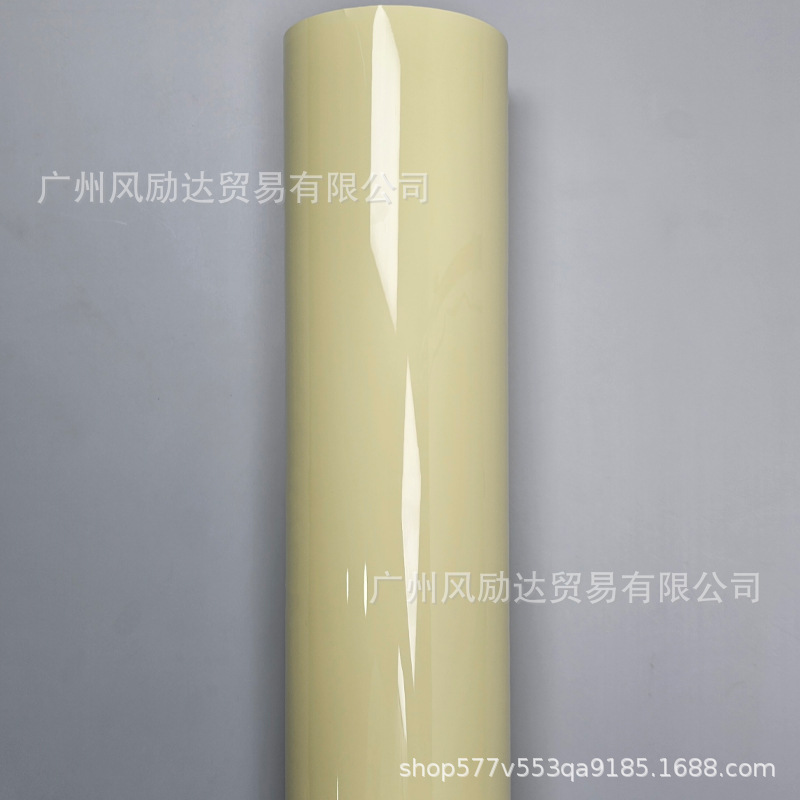 Car full vehicle color change film self-adhesive PET ultra-bright crystal khaki Milan motorcycle modification full body film