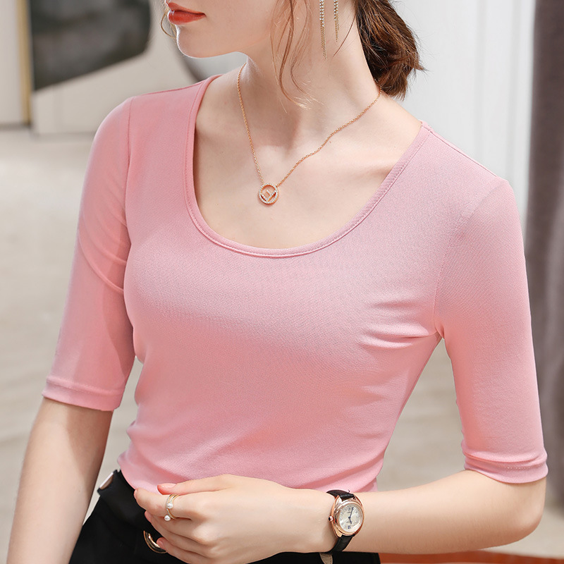 연근 핑크색 소매