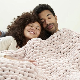 New gravity blanket wool cloth strip hand-woven blanket filling core cotton blanket cross-border gravity blanket cross-border