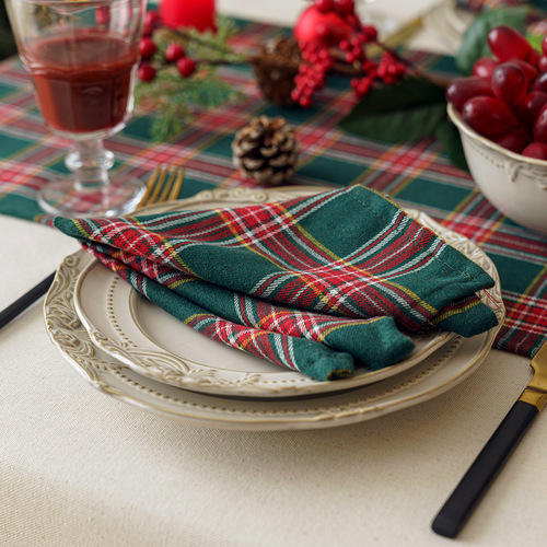 Cross-border new Christmas home furnishings restaurant hotel table flag mat tablecloth elderly party party tableware mat