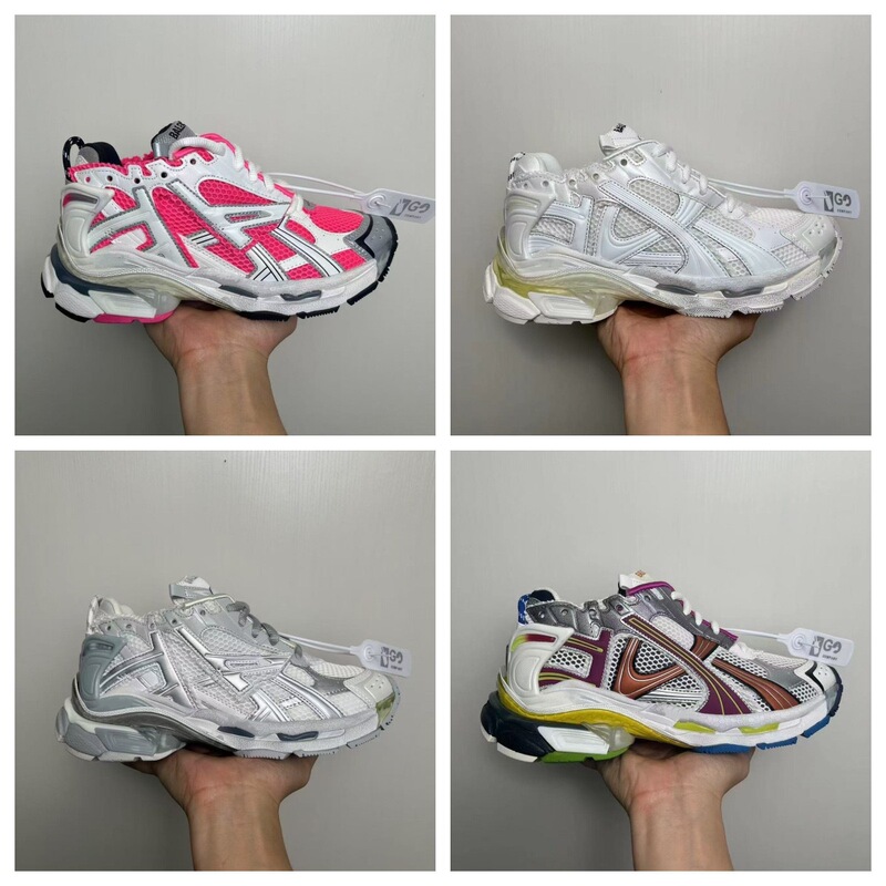 Foreign Trade Paris Third-Generation 7.5 High Version Thick-Soled Retro Dad Shoes for Men and Women, Casual Running Couple Style Sneakers