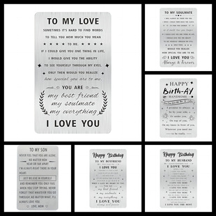 Amazon Aliexpress European and American Cross-Border Sublimation Birthday Gifts for Others Creative Aluminum Plates for Daughters Father's Day
