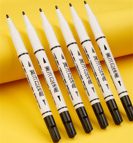 High-quality large-capacity water-based markers, dual-head markers, water-based art lining pens, water-based markers