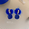 Earrings, small design advanced silver needle, silver 925 sample, trend of season, bright catchy style, high-quality style
