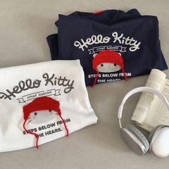25秋季新款韩系Kitty猫毛线帽子打底小众设计感休闲宽松女式上衣
