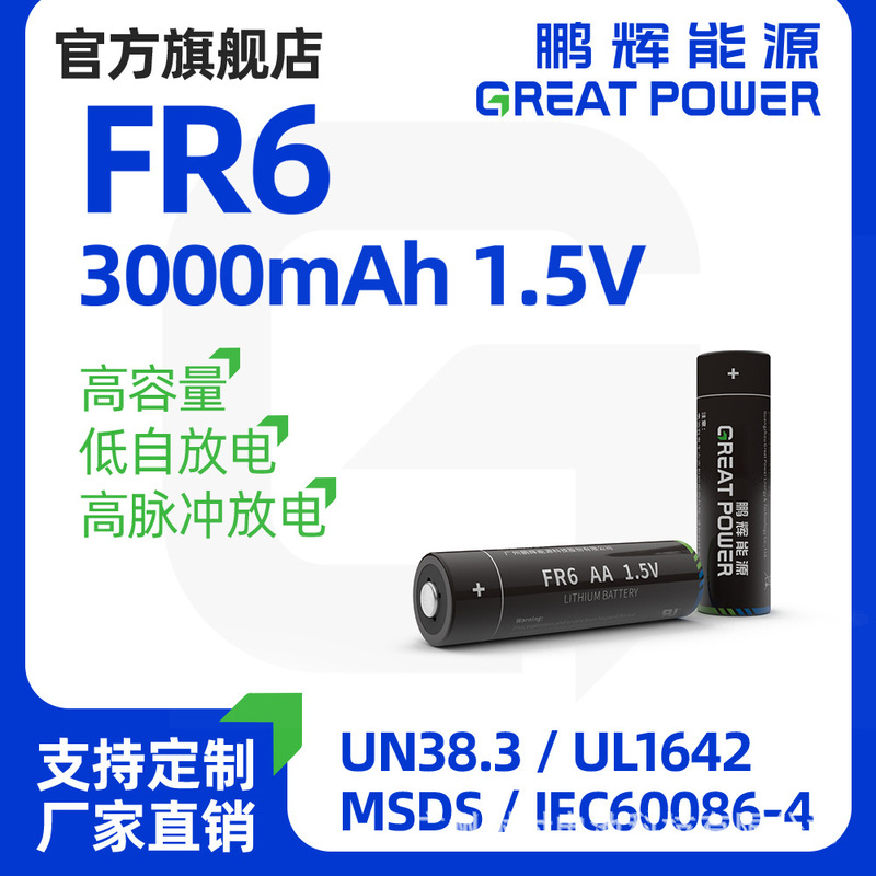 Penghui Direct Sales Fr6 Lithium Iron Battery 1.5V Toy Racing Car Electric Toothbrush Full-Capacity Lithium Iron Aa/Aaa Batteries Penghui Direct Sales Fr6 Lithium Iron Battery 1.5V Toy Racing Car Electric Toothbrush Full-Capacity Lithium Iron Aa/Aaa Batteries