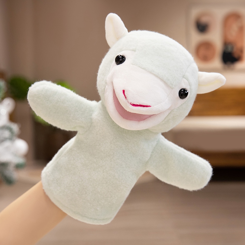Muñecas de ovejas del zodiaco, juguetes de peluche de ovejas, guantes de interacción de padres e hijos, muñecas de muñecas de niños