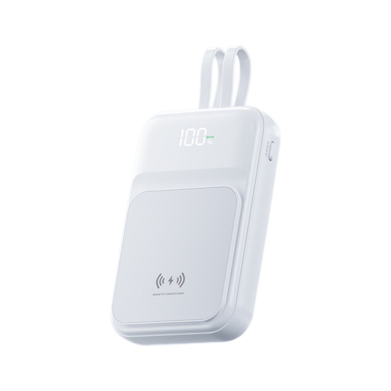 Banco magnético de carga inalámbrico al por mayor transfronterizo del poder de Magsafe mini Impresión de carga rápida del poder móvil de 10000 mA