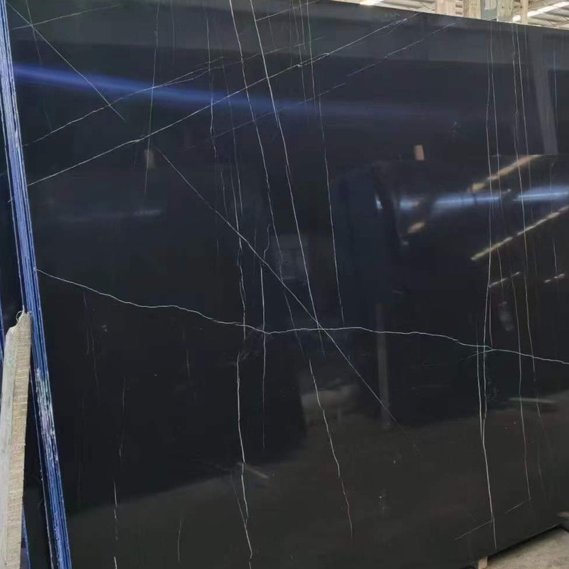 Black and white root natural marble window sill stone background wall stairs steps Villa decoration bathroom countertop