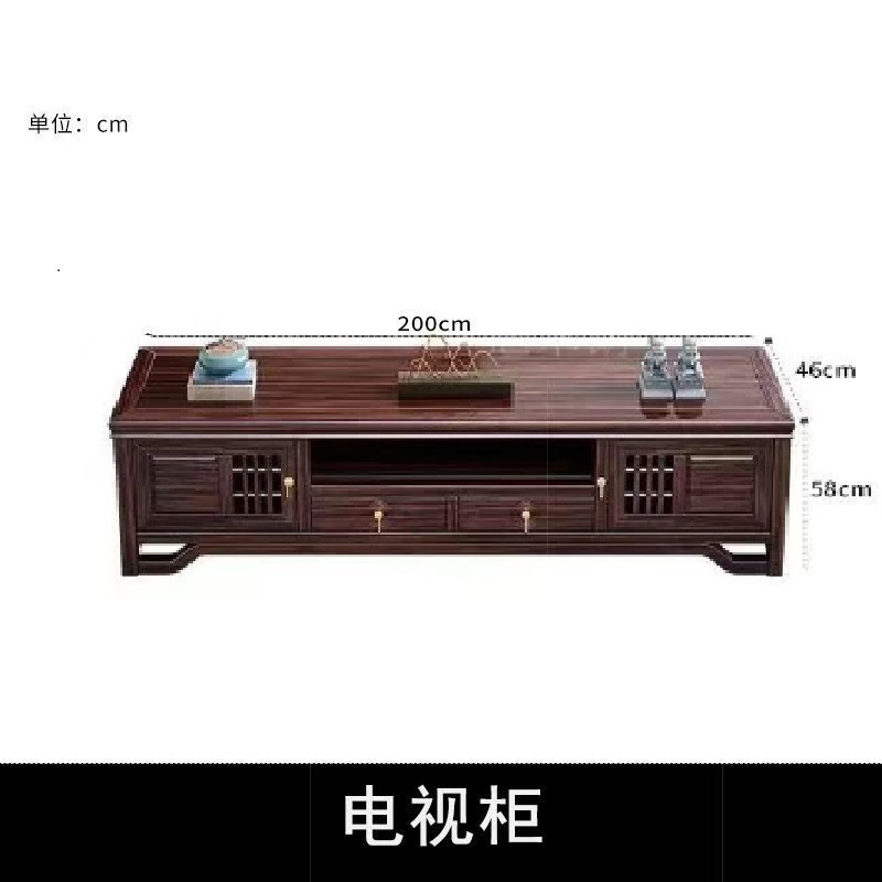 新しい中国風の全無垢材ウッディゴールドウッドソファ組み合わせリビングルームヴィラ冬と夏の両用モダンな大小の家具|undefined