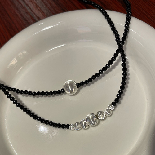 Double Pearl Necklace for Women - Korean Minority Design, French Retro, Personality, Simple, Versatile, Elegant, Choker, Clavicle Chain