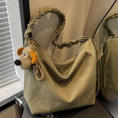 学生クラスの大容量キャンバスバッグ女性のための 2024 新しい冬カジュアル多用途ショルダーバッグ通勤クロスボディバッグ