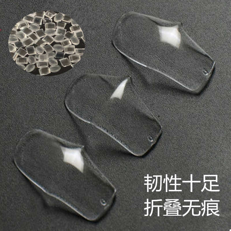 Priced sales transparent Natural color Nail patch Artificial nail materials Good toughness Folding without marks