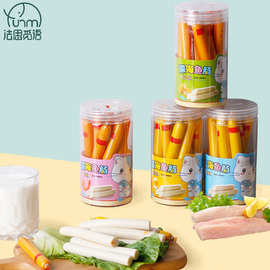 法思觅语150g深海鱼肠玉米芝士虾味原味瓶装休闲儿童解馋零食鱼肠