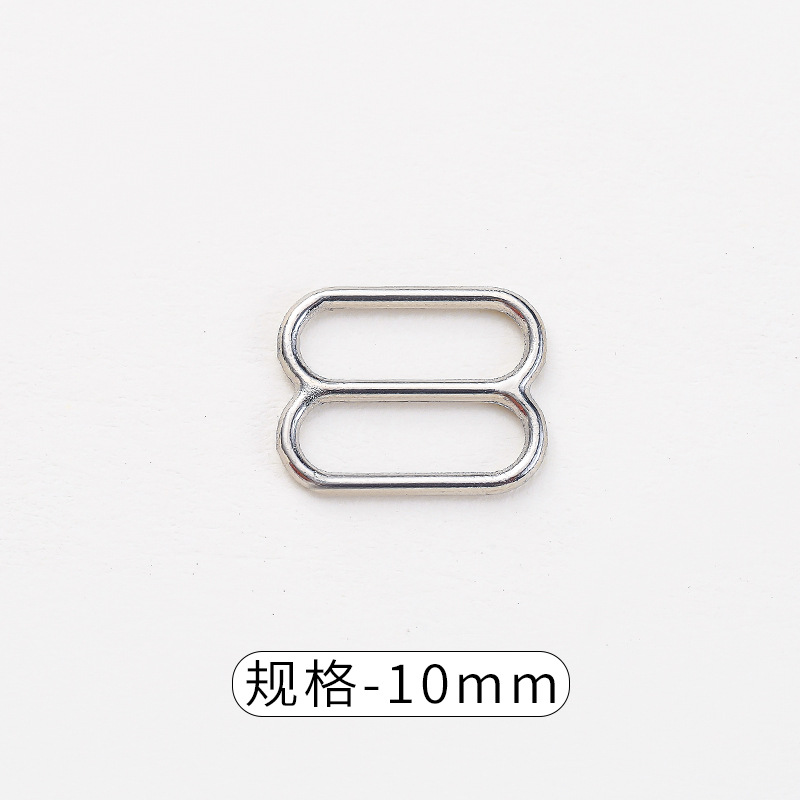 スポット金属合金ショルダーストラップ調整バックルブラジャーアクセサリーラウンド8と9の文字下着バックルサスペンダー調整バックル