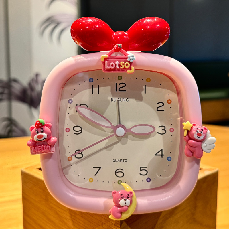 2025 nuevo lindo reloj de despertador especial para estudiantes despertar artefactos del dormitorio de niños silencioso tiempo de caminata reloj de escritorio