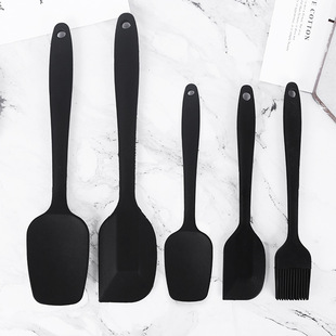 Factory Direct Sales Silicone Spatula 5-Piece Set Baking Tools Cream Cake Spatula Set Barbecue Baking Brush