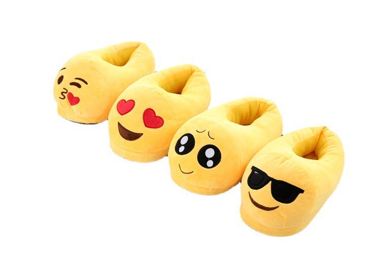 メーカー卸売りemojiスリッパ表情綿引き漫画カップル綿引き家庭綿靴ぬいぐるみスリッパカスタマイズ|undefined