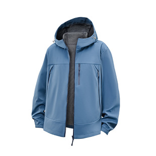 Outdoor Functional Jacket Spring Men's Windproof Waterproof Breathable Functional Soft Shell Couple Hooded Jacket Coat