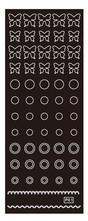 Nueva pegatina de inyección de tinta de uñas estilo japonés amor mariposa oso WW8001 línea de estampado de leopardo pegatinas de uñas calientes