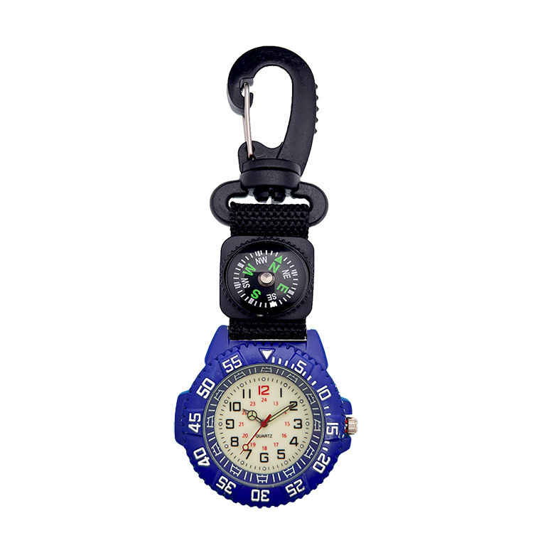 Orologio da tasca per esterni con cinturino in nylon, bussola da alpinismo, ideale per lavoro e studio, orologio da uomo._voghion.com