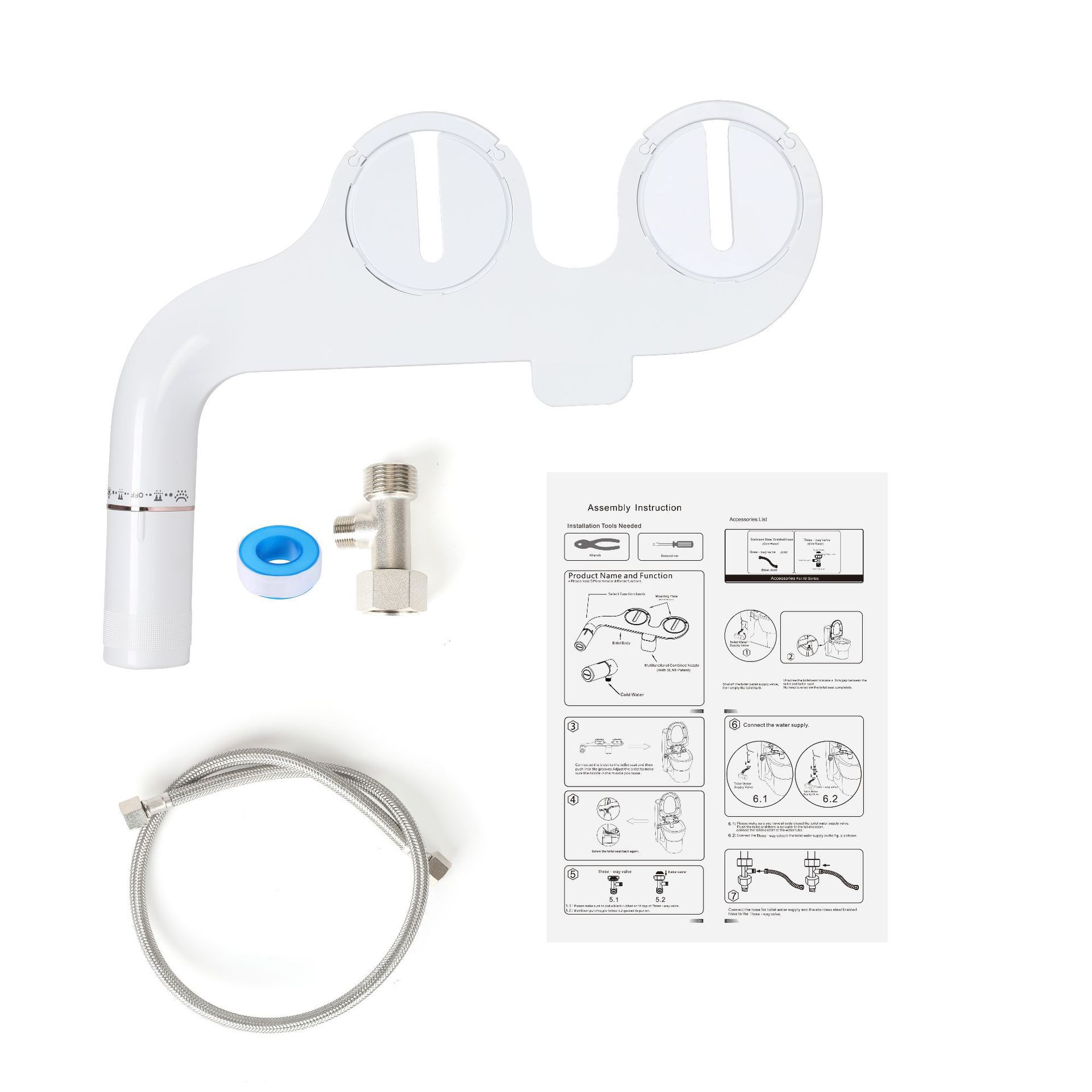 Butt Cleaning Device, Bidet Toilet Washer, Perineal Washer, Non-Electric Bidet