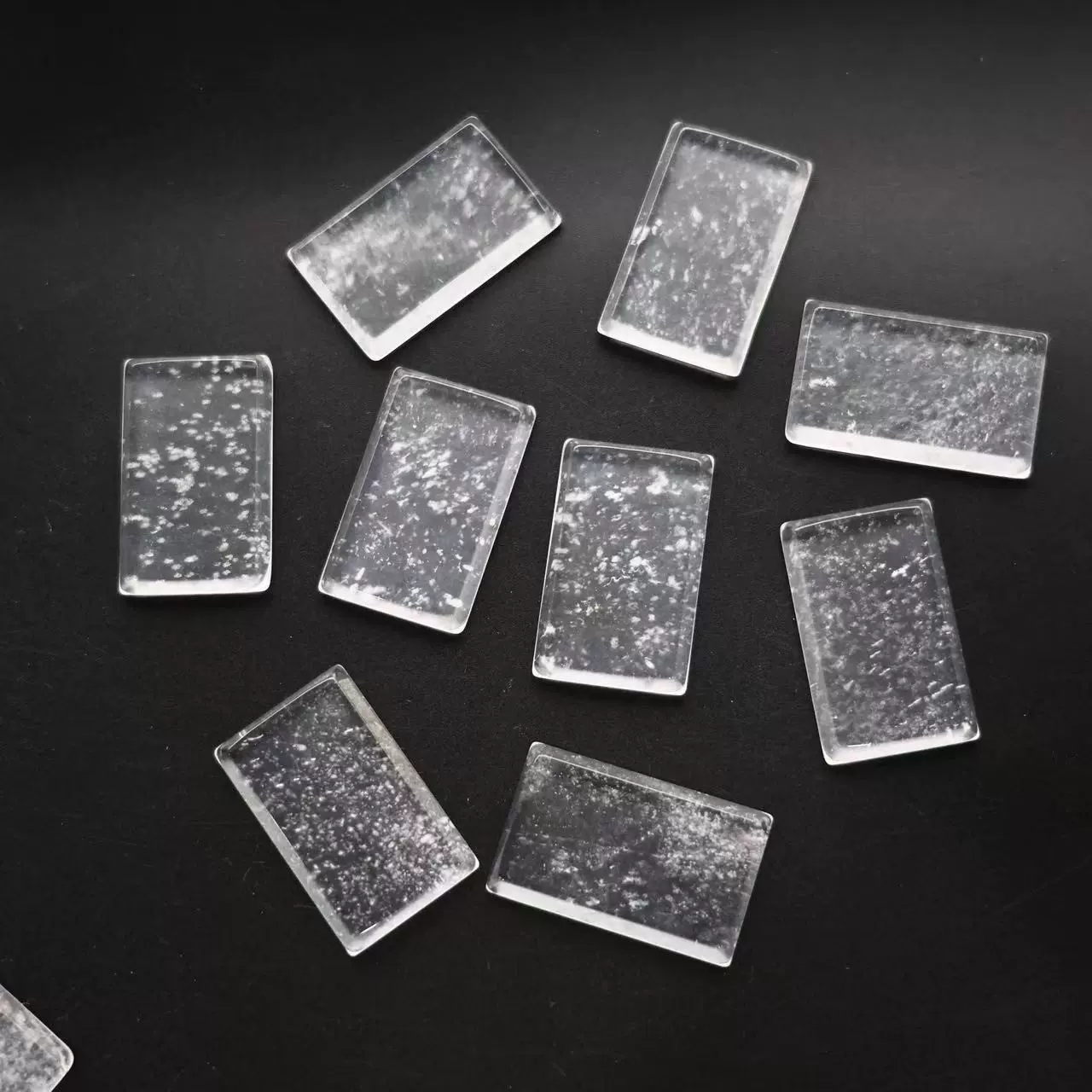 天然飘花水沫玉圆牌 长方牌吊坠珠宝首饰镶嵌水沫玉石饰品厂批发