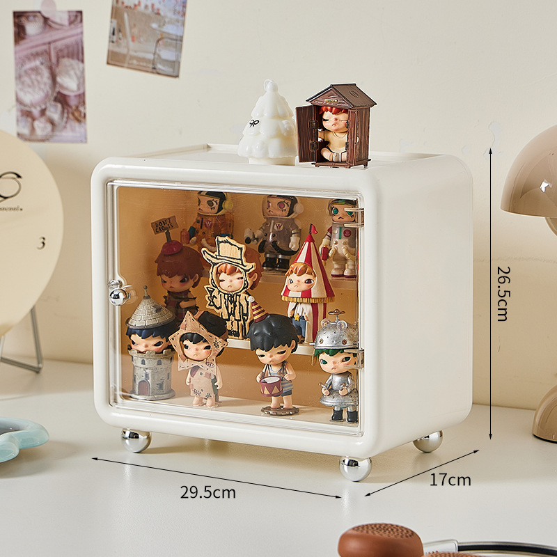 Square desktop model-cream white