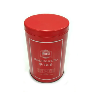 圆形马口铁茶叶罐 醇香祁门红茶密封铁罐 食品级茶叶包装盒