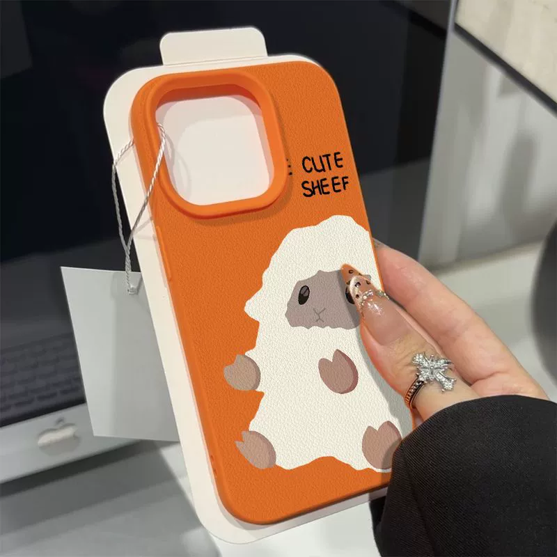 Чехол для телефона (Apple iPhone 15) с рисунком «личи», милый овечка, совместим с iPhone 11–16
