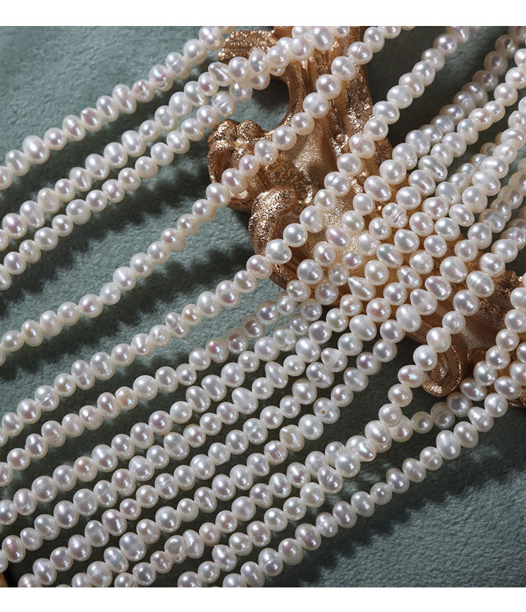 Fashion Solid Color Natural Freshwater Pearl Beaded Necklace 1 Piece display picture 7