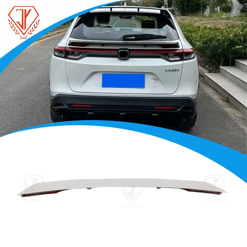 Спойлер для задней двери (центральное крыло) для Honda Vezel HRV 2023 года, глянцевый черный/под карбон, международная версия, без ограничений по рынку.