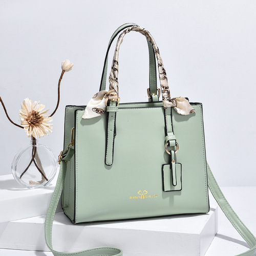 New bag  Korean style fashion silk scarf handbag trendy women's shoulder crossbody bag simple small square bag