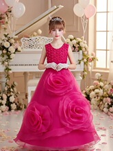 V 45724 Girls Wedding Flower Girl Dress Ůͯ��ͯ�B��ȹ