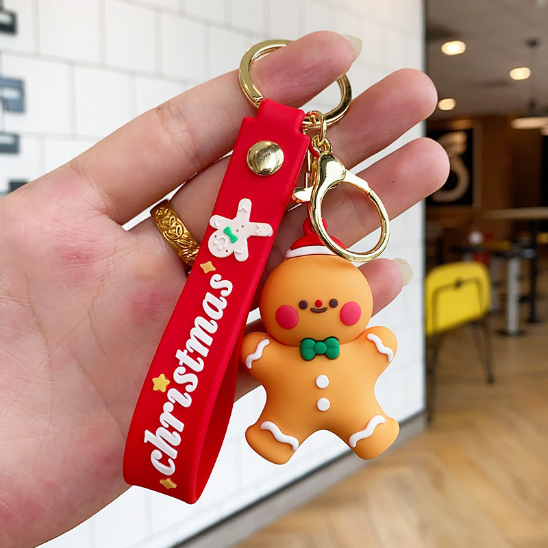 古典的なサンタクロースのキーホルダークロスボーダーストラップバッグアクセサリー自動車チェーン小商品カップル小プレゼント卸売り|undefined