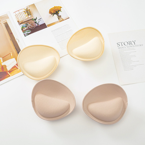 6cm external expansion thickened breast pad small breast enlargement sports bra split seamless bra cup sponge insert