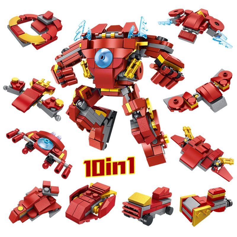 PANLOS BRICK Конструктор: Игрушечный автомобиль-внедорожник для мальчиков, набор из 10 деталей, сборка блоков, цвета 633032/633031/633030