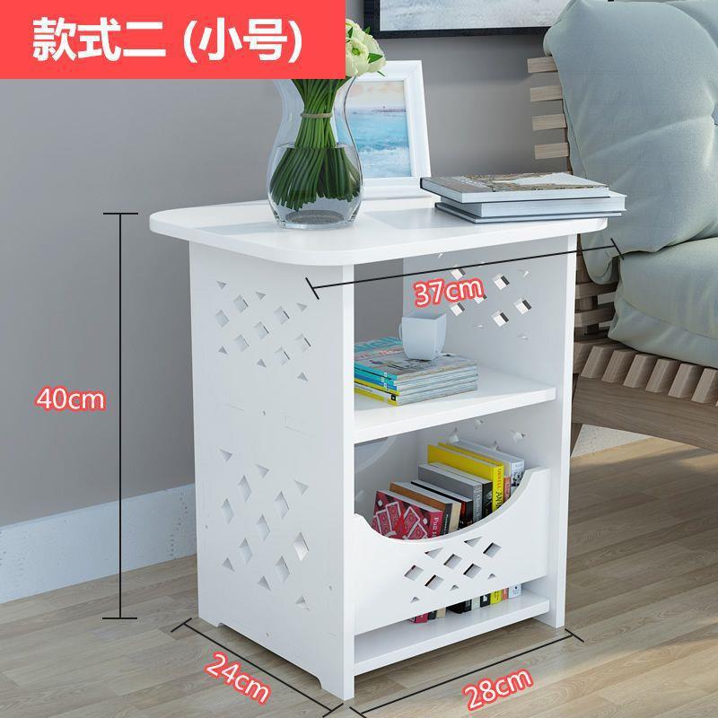 Moderno y simple mesa de cabecera nórdica, armario de dormitorio, pequeño armario junto a la cama, simple sala de estar, mesa cuadrada creativa