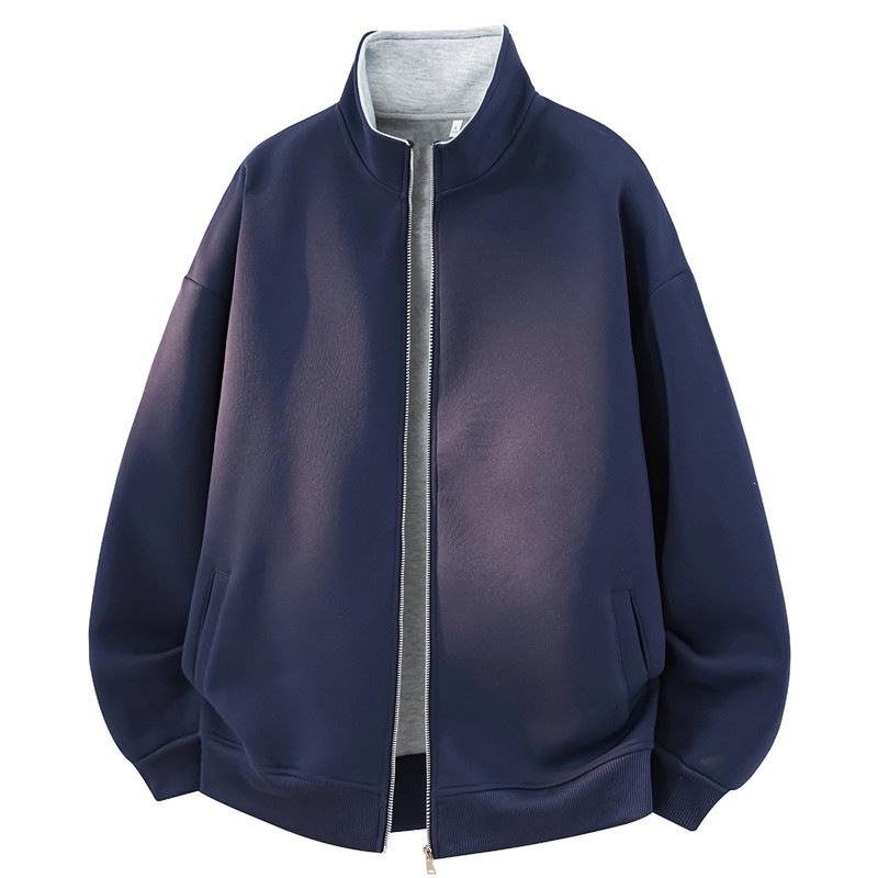 Free shipping! [M-8XL] [Heavyweight 450g] 2026 Autumn/Winter Stand Collar Casual Sweatshirt for Men