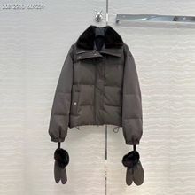 2025秋冬新款 帅气休闲 宽松廓形不挑人 水貂毛领羽绒服外套批发