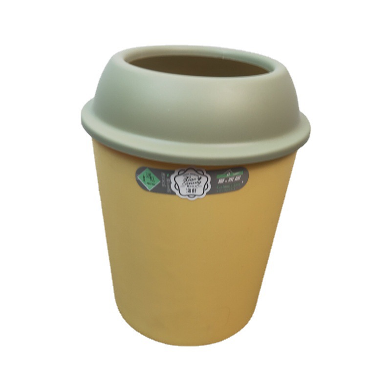 Papelera de plástico simple, cubo de almacenamiento para cáscaras de frutas, para cocina y sala de estar, venta al por mayor.