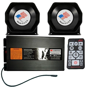 Car wireless alarm 400W car loudspeaker host treble speaker AS940E+ octagonal horn