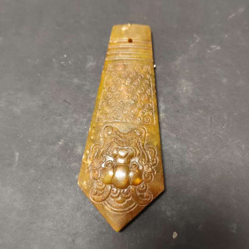 批发仿古做旧岫玉工艺品手把件摆件龙凤玉佩宫廷定型盒批发直播私|undefined
