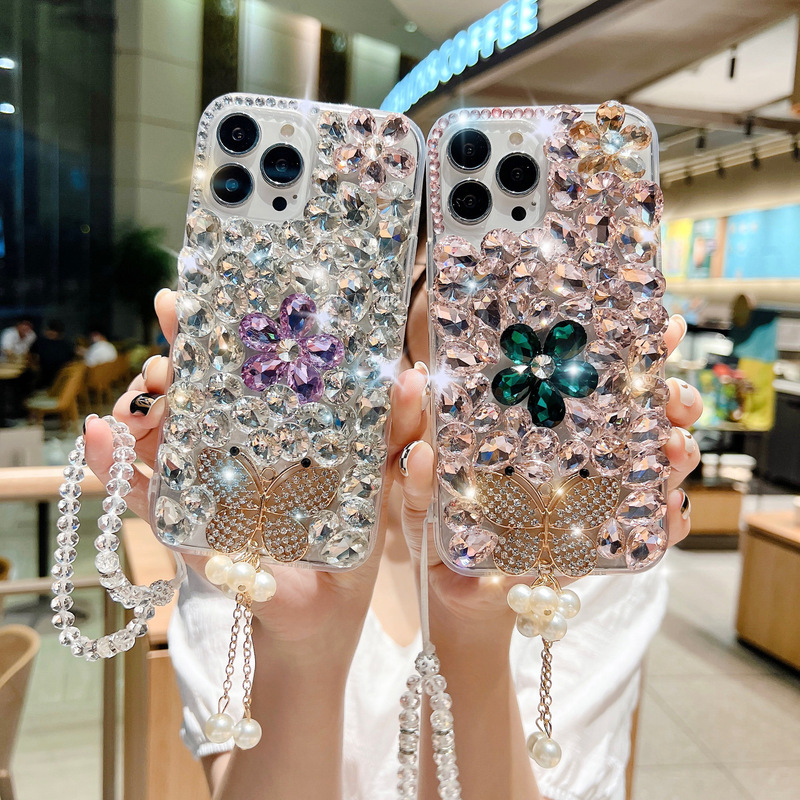 Butterfly RhineStone SuitAble for SAmSung S23 S24 Luxury SAmSung A32 A34 Mobile Phone CASe Full of DiAmondS And Anti-fAll Butterfly RhineStone SuitAble for SAmSung S23 S24 Luxury SAmSung A32 A34 Mobile Phone CASe Full of DiAmondS And Anti-fAll