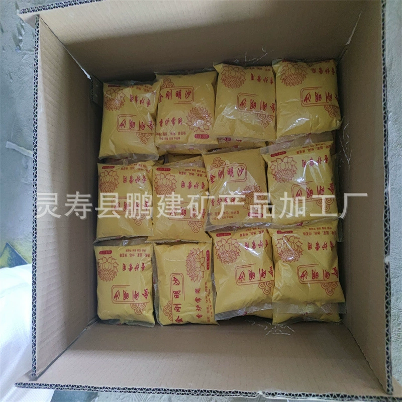 Цветной песок оптовая продажа фабрики золото Yuming песок курильница Серый Золотой песок 500 г благовония Будды золотой цвет песка бочка алмазный песок